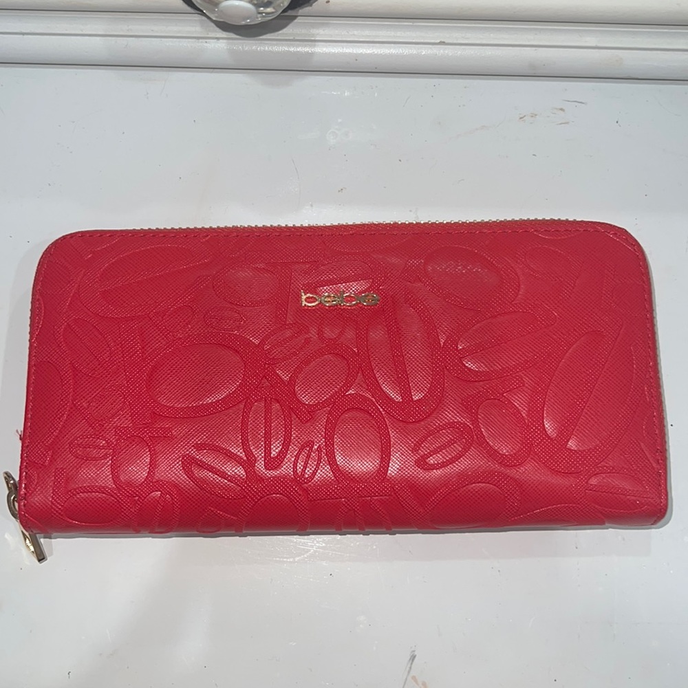 Bebe Red Leather Wallet
